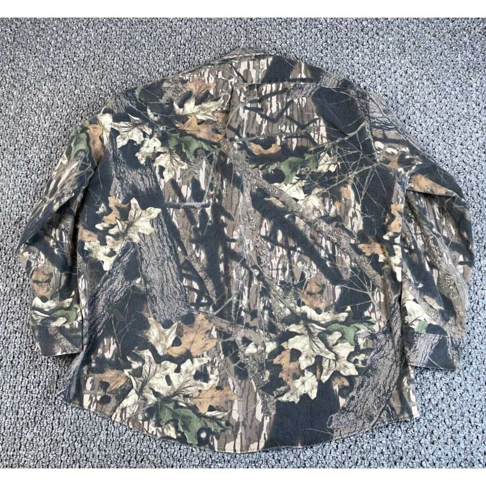 Vintage VTG Mossy Oak Camouflage Flannel Shirt Ad… - image 2