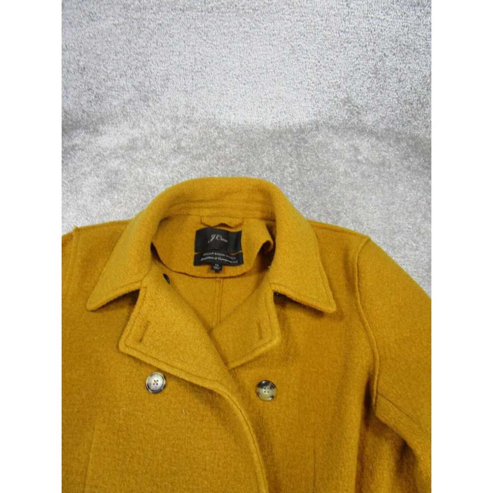 J.Crew J.Crew Pea Coat Womens 10 Boiled Wool Tan … - image 3