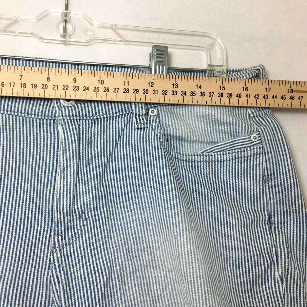 Levi's Levi's Jeans Womens 12 Cropped Pinstriped … - image 3