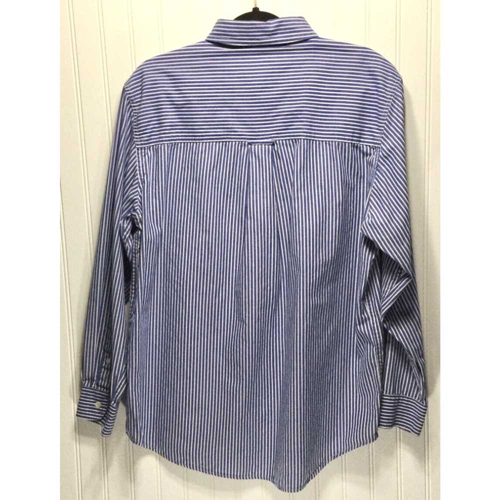 Chaps CHAPS Easy Care Mens Size L Striped Button … - image 2