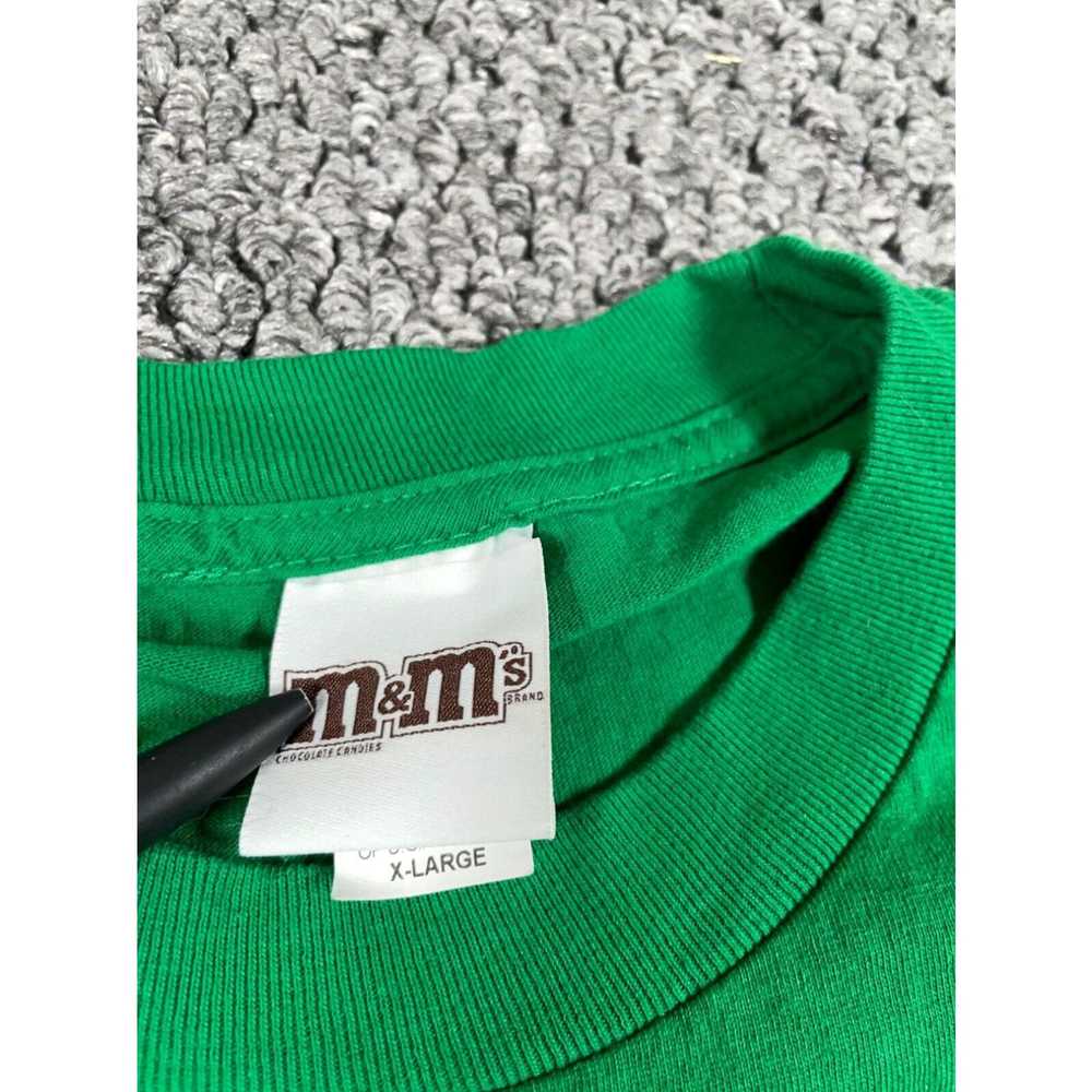 Etro Y2K Ms. Green M&M Big Face T-Shirt Adult XL … - image 3