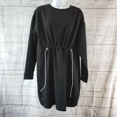 Zara Zara Womens Dress Sz Small Solid Black Long … - image 1