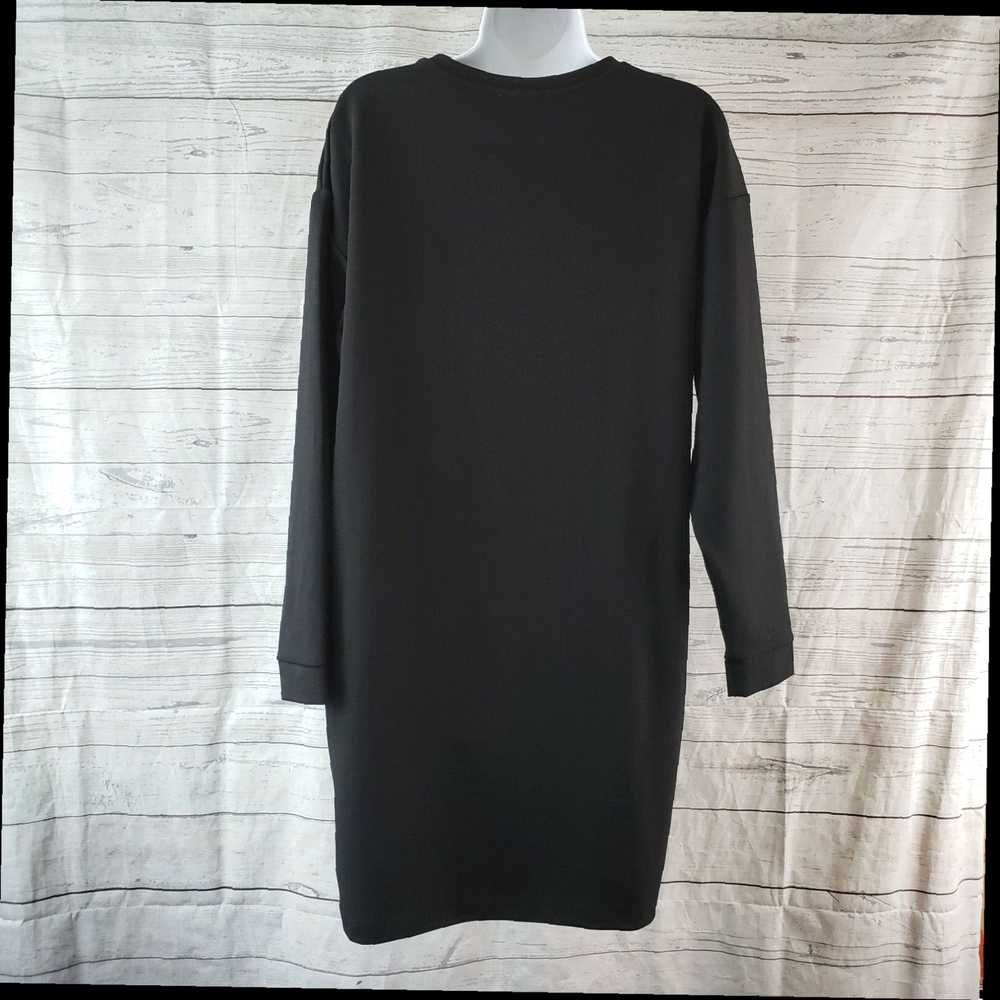 Zara Zara Womens Dress Sz Small Solid Black Long … - image 4