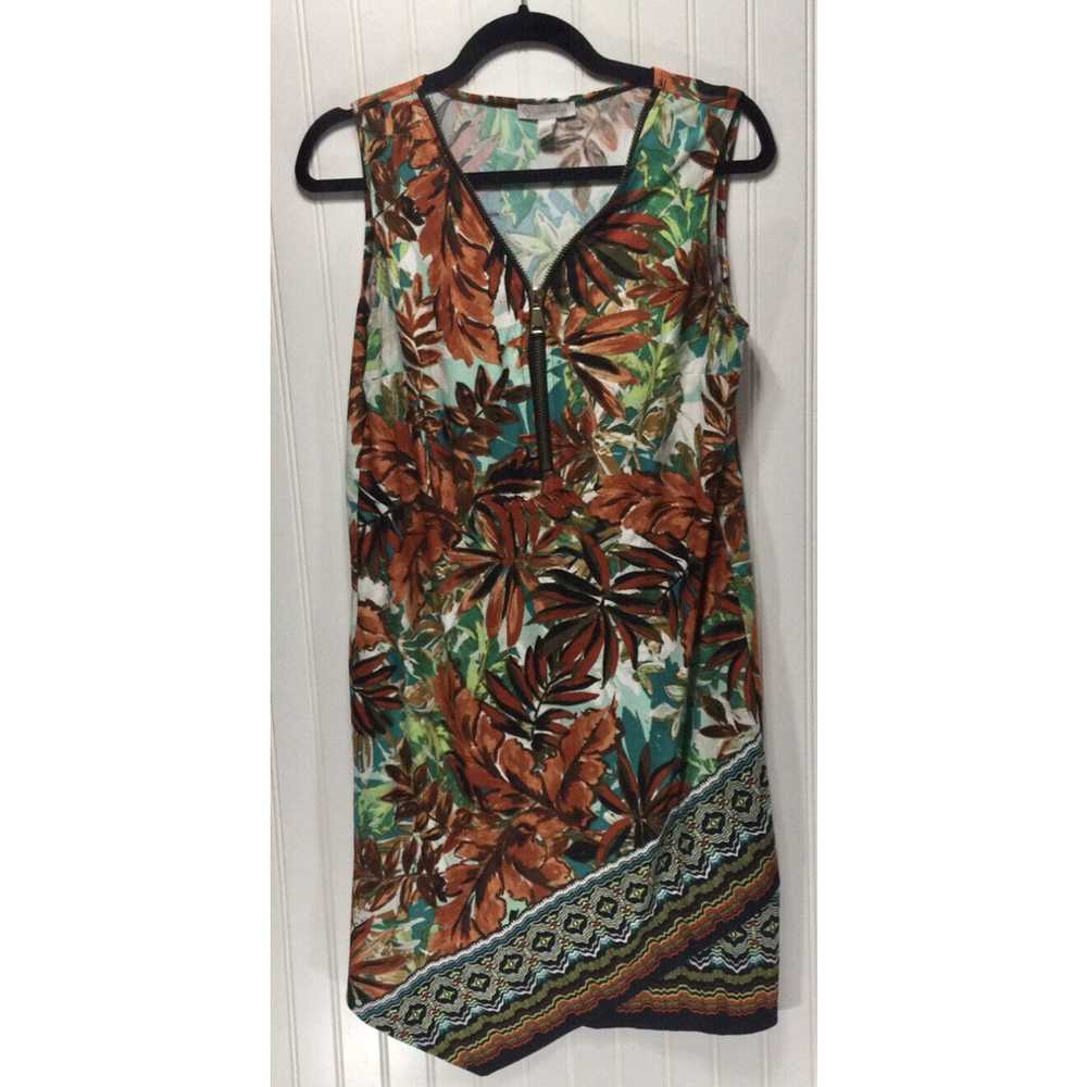 Vintage DRESS BARN Womens Size S Sleeveless Flora… - image 1