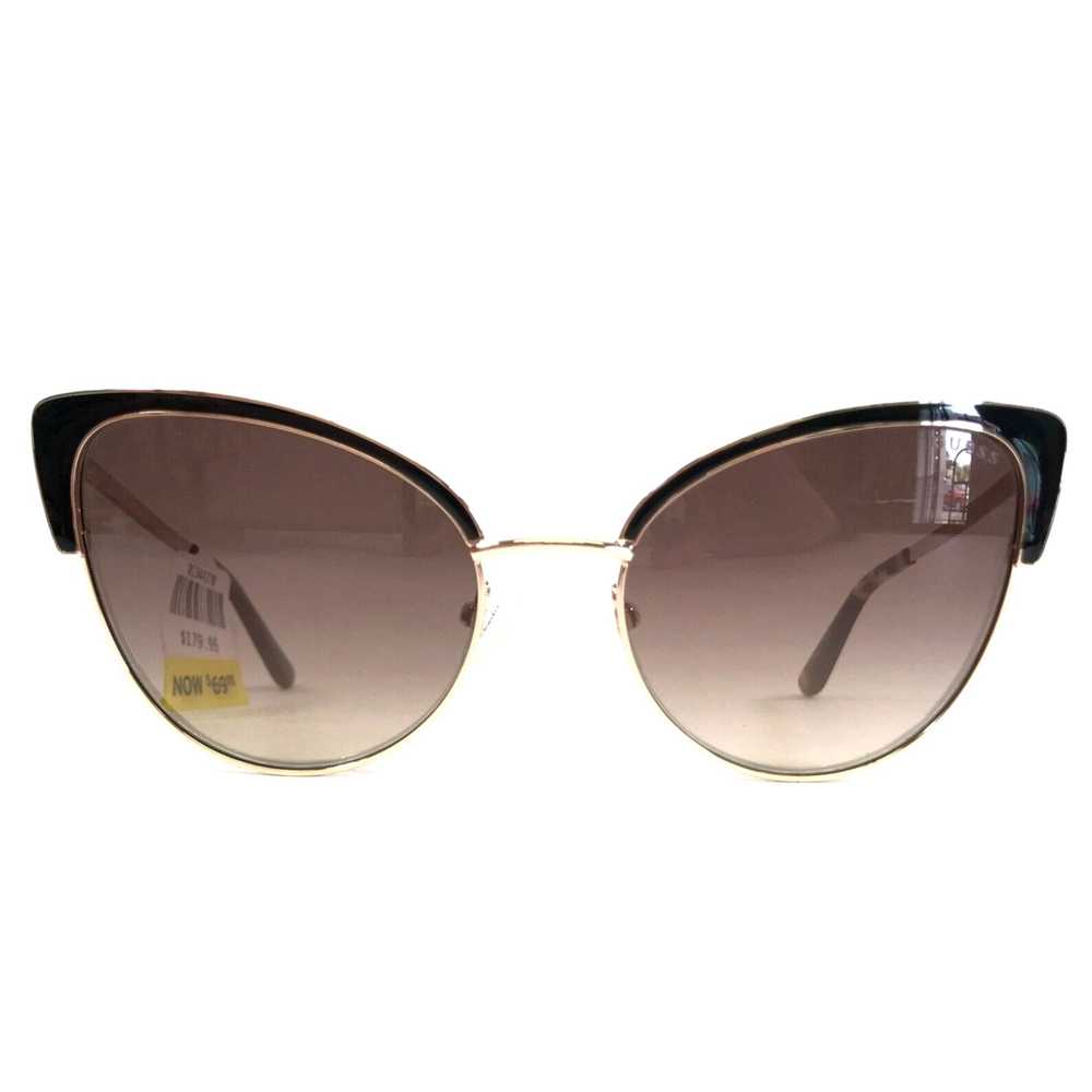 Guess Black Rose Gold Framed Brown Lens Sunglasse… - image 1