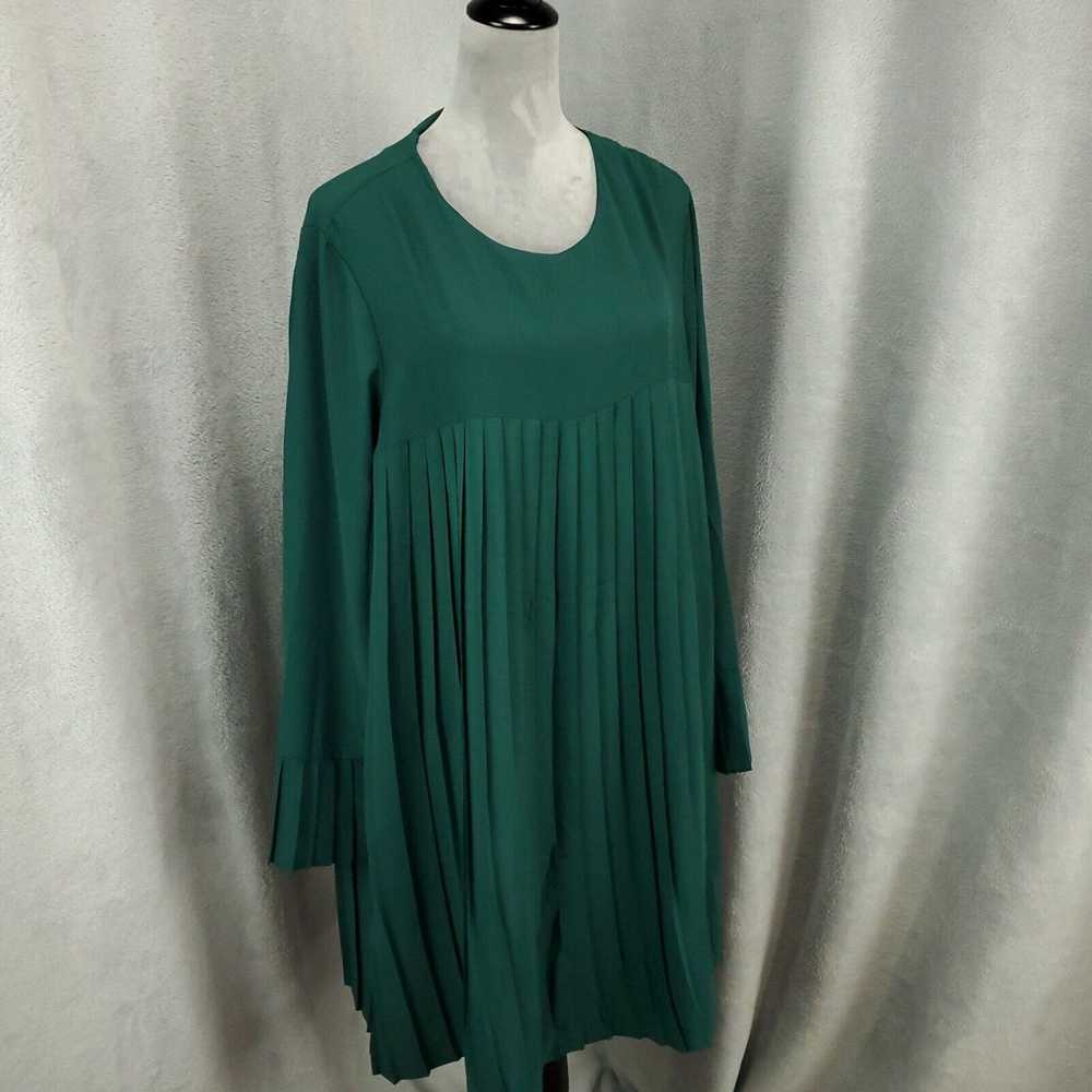 Vintage New ASOS Curve Dress Womens 14 Green Acco… - image 1