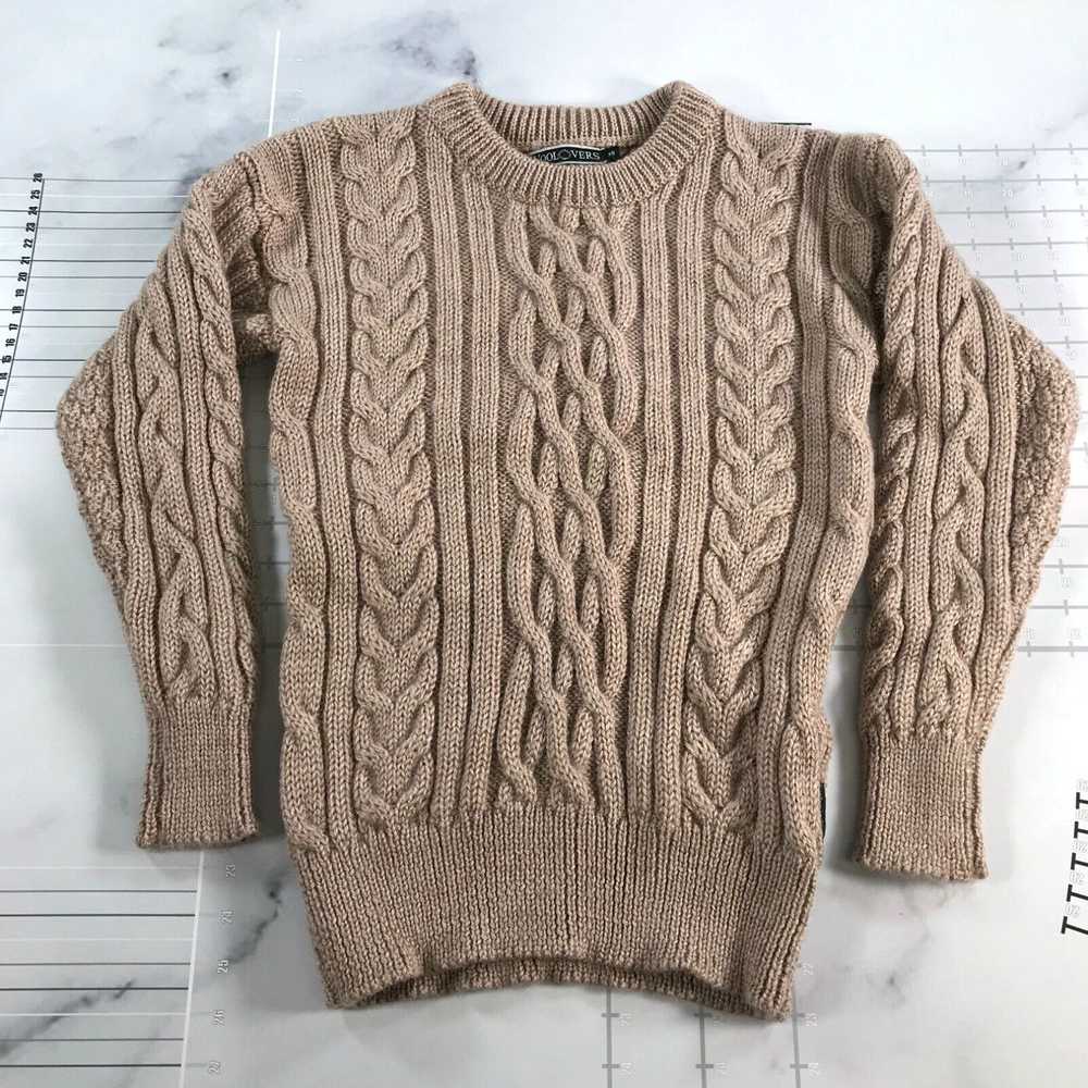 Vintage Woolovers Sweater Womens Extra Small Beig… - image 1