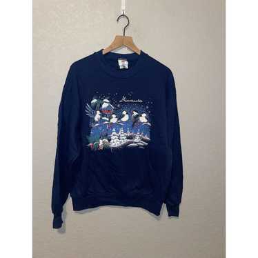 Jerzees 90s Vintage Jerzees Minnesota Winter Bird… - image 1