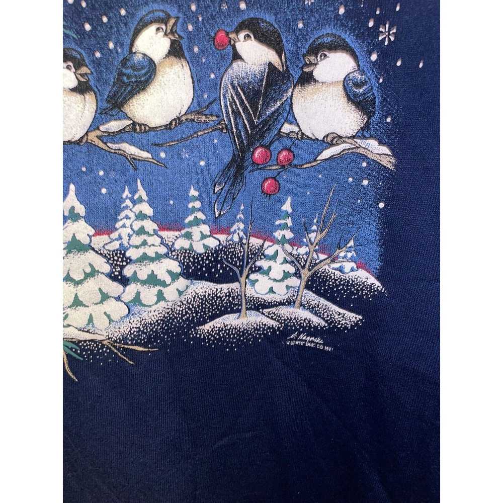 Jerzees 90s Vintage Jerzees Minnesota Winter Bird… - image 5