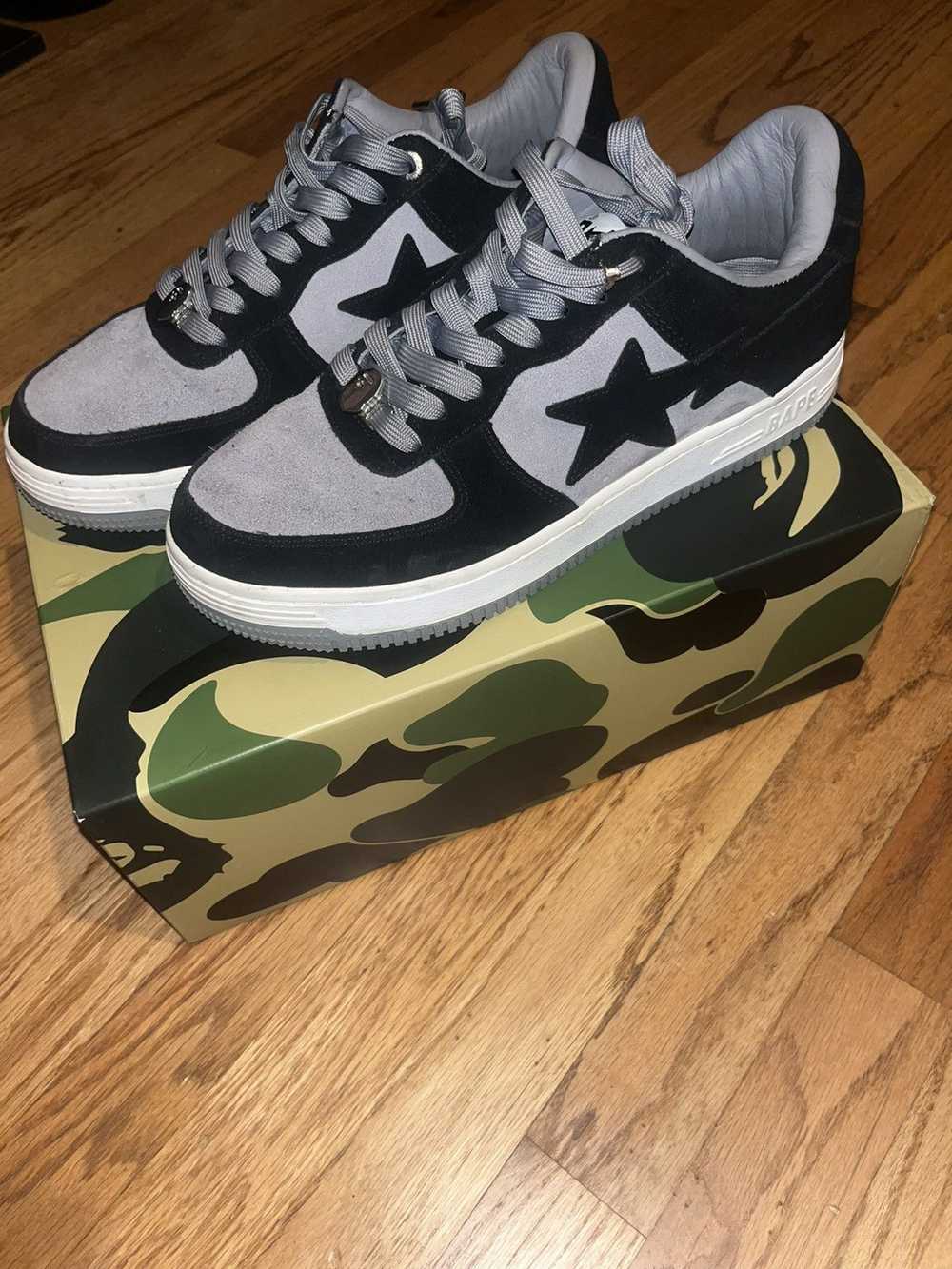 Bape Bapesta Black Suede Low - image 1