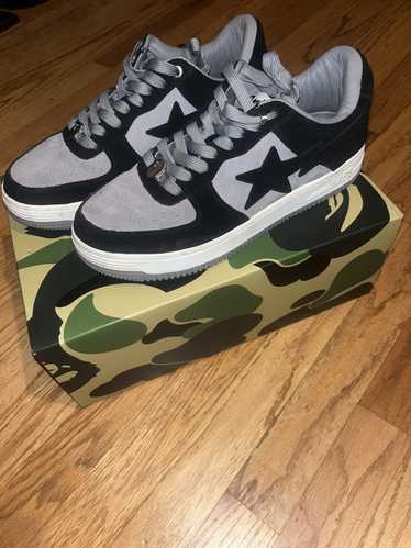 Bape Bapesta Black Suede Low