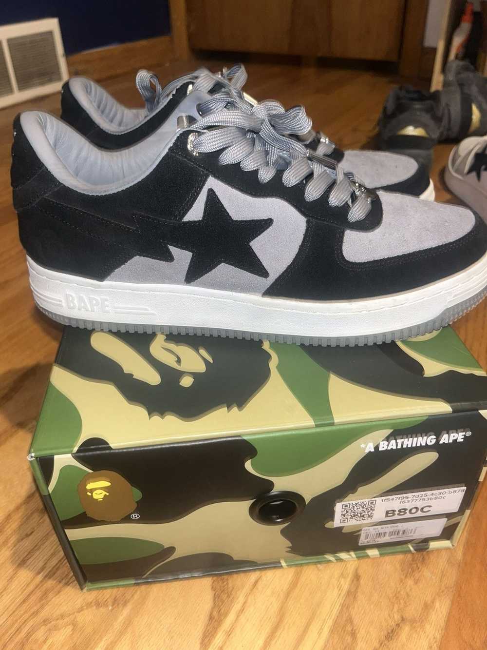 Bape Bapesta Black Suede Low - image 2