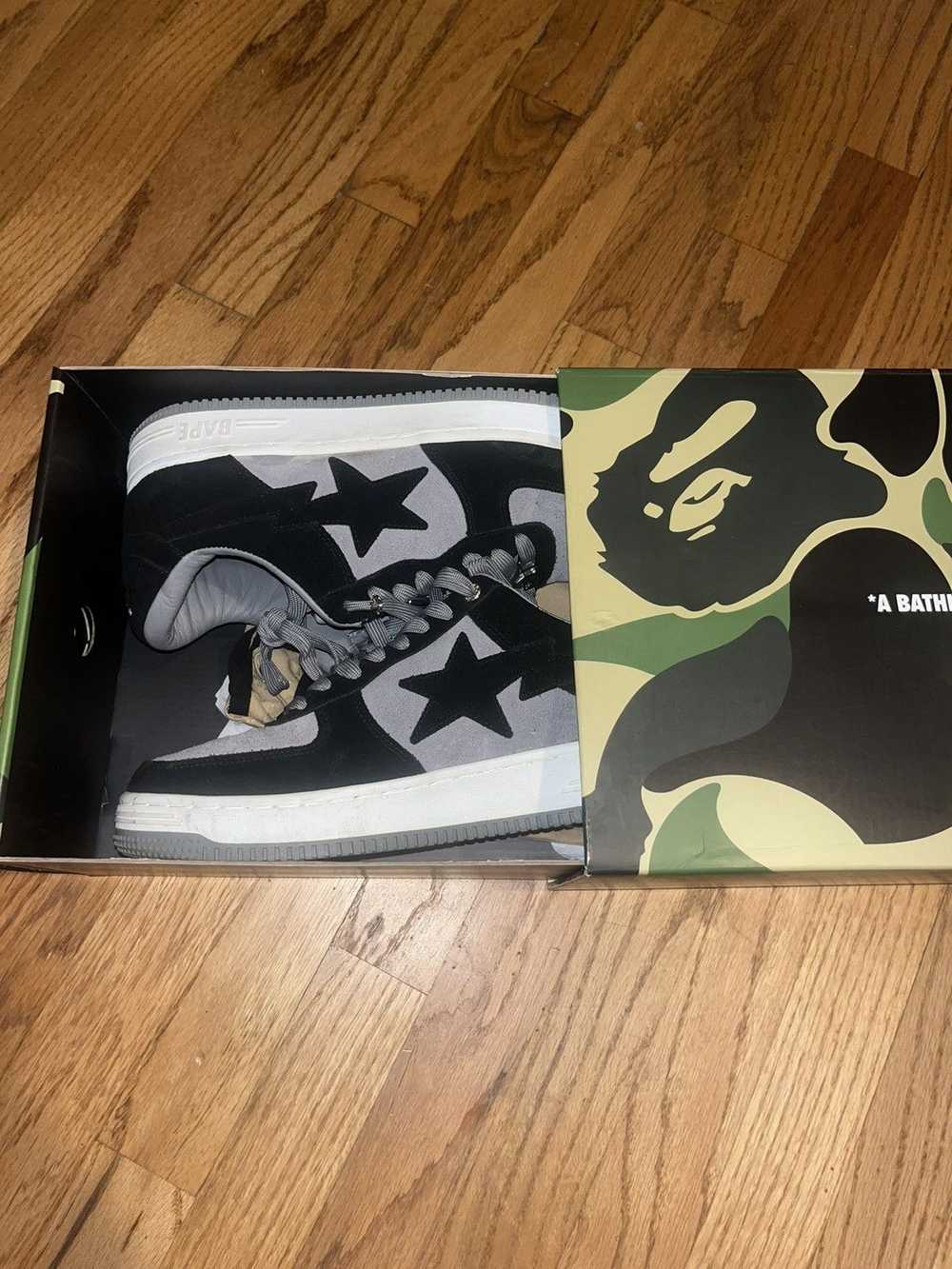 Bape Bapesta Black Suede Low - image 4