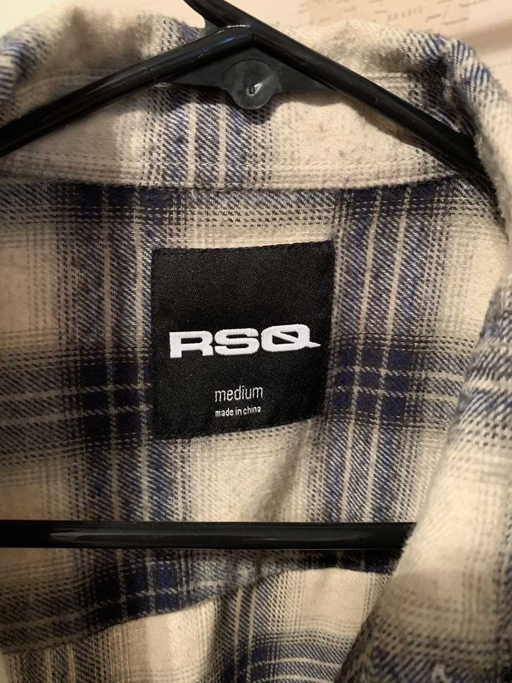 Rsq RSQ White & Blue Flannel - M - image 3