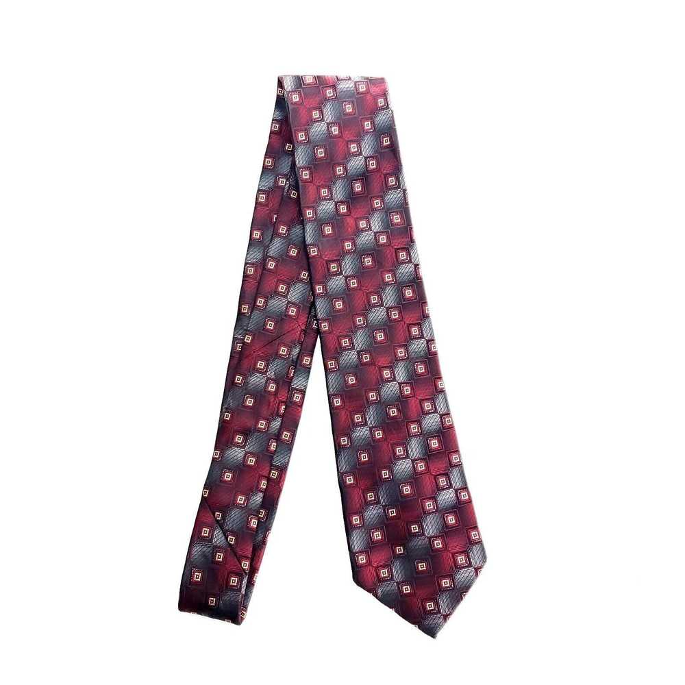 Croft & Barrow Croft Barrow Polyester Tie Red Geo… - image 6