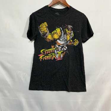 Vintage Street Fighter II Capcom Mens Gray Short … - image 1