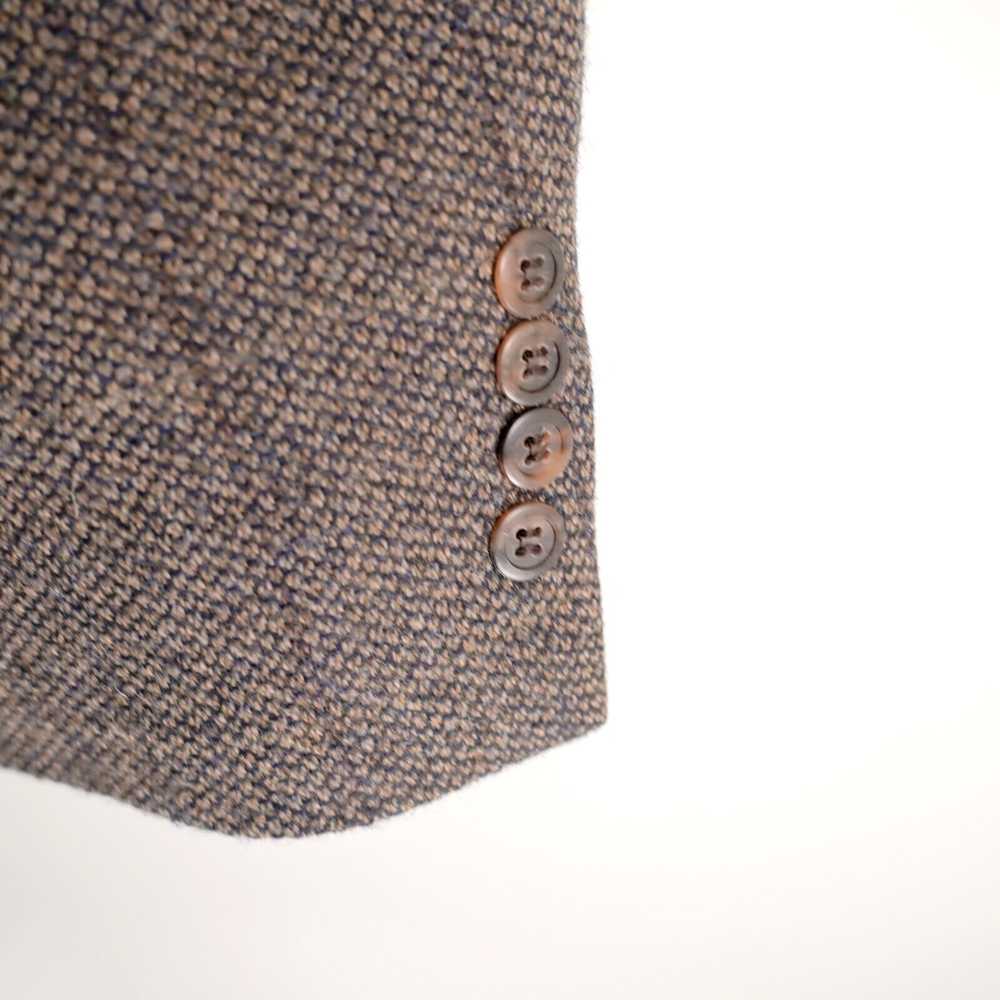 Bill Blass Bill Blass Tweed Wool Brown Black Bird… - image 4