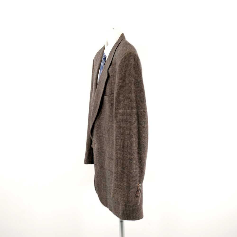 Bill Blass Bill Blass Tweed Wool Brown Black Bird… - image 6