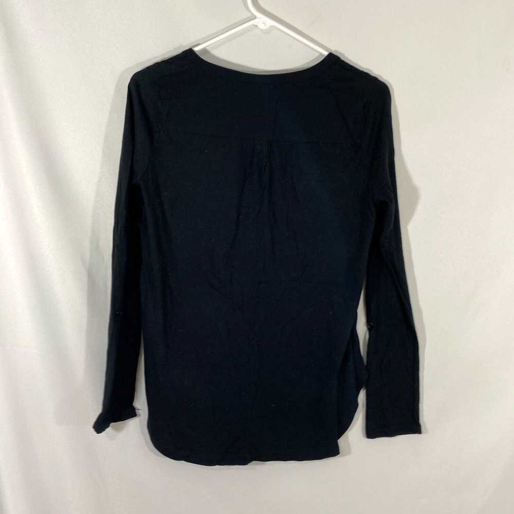 Merona Merona Womens Black Long Sleeve Button Fro… - image 2