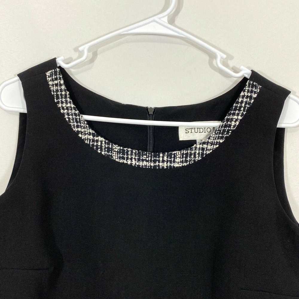 Vintage Studio I Womens Black Round Neck Wide Str… - image 3