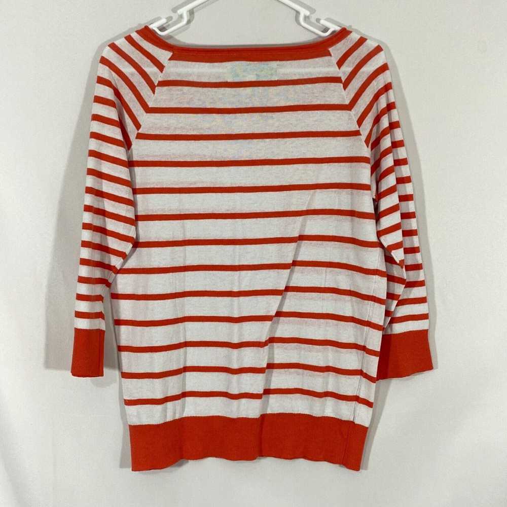 Wonders C Wonder Womens Red Striped 3/4 Sleeves R… - image 2