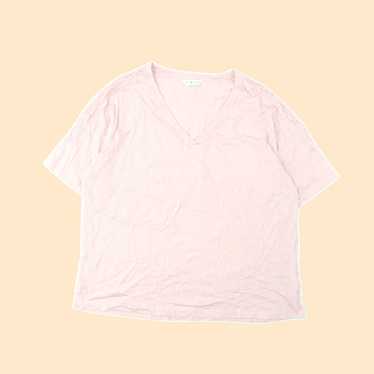 Vintage Soft Pink Solid Cotton Pyjama Top for Wom… - image 1