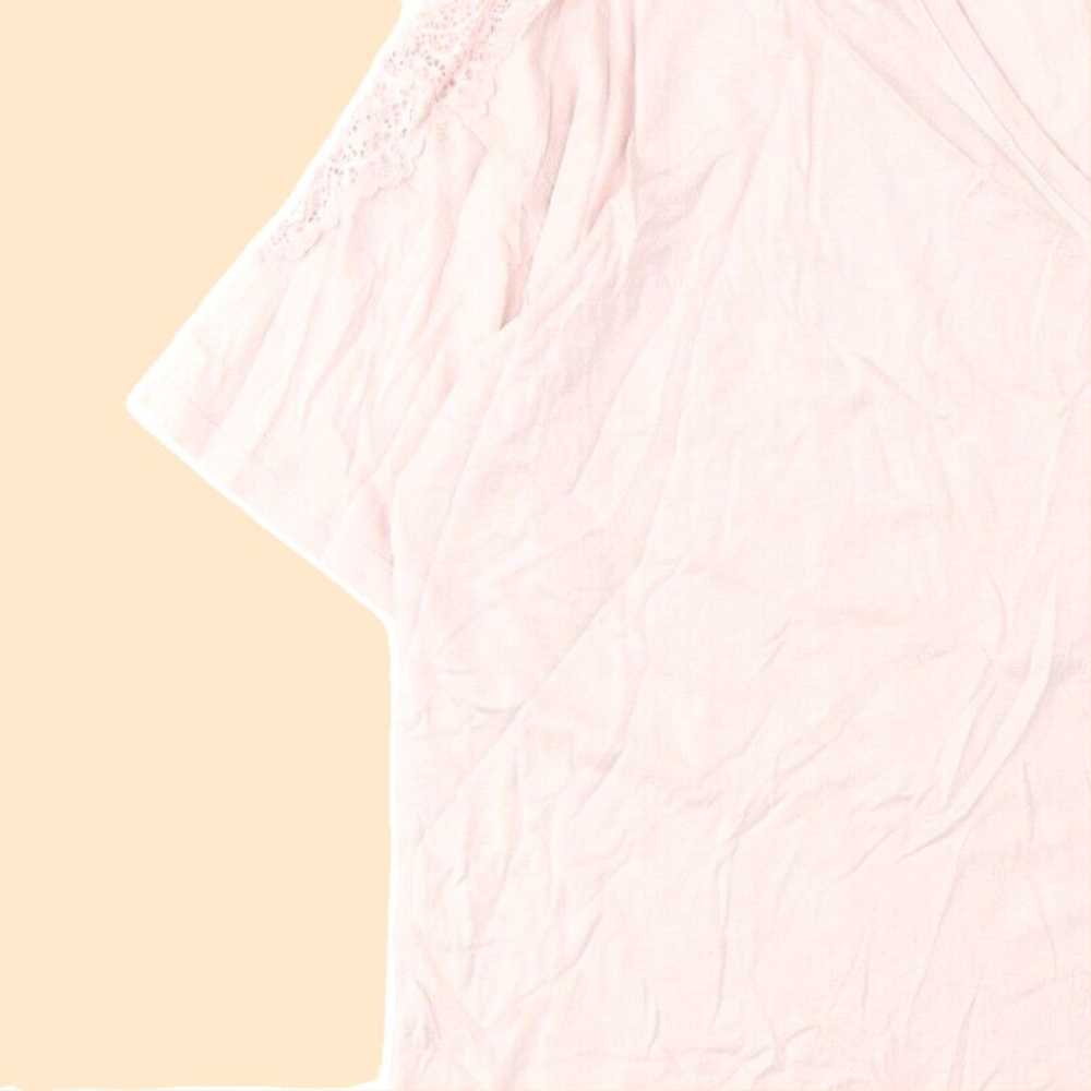 Vintage Soft Pink Solid Cotton Pyjama Top for Wom… - image 7