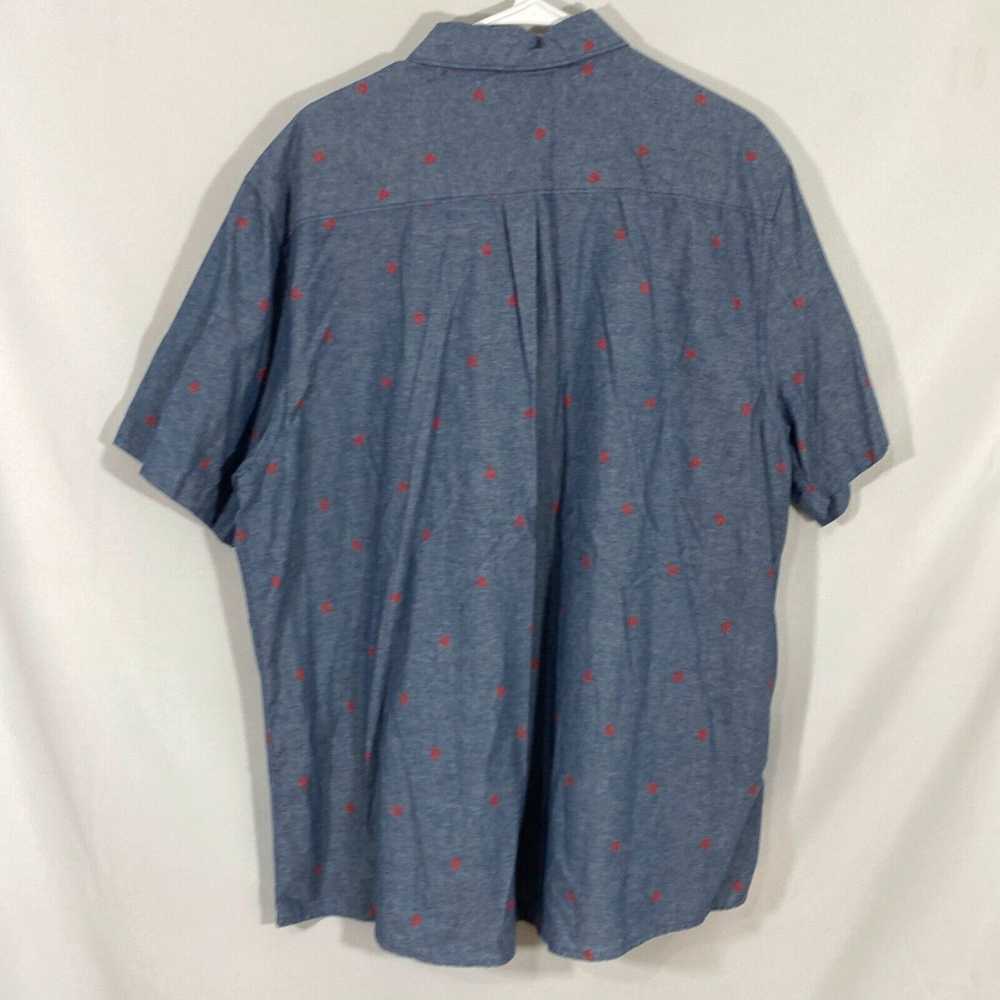 Vintage Saddlebred Mens Blue Short Sleeves 1888 T… - image 2