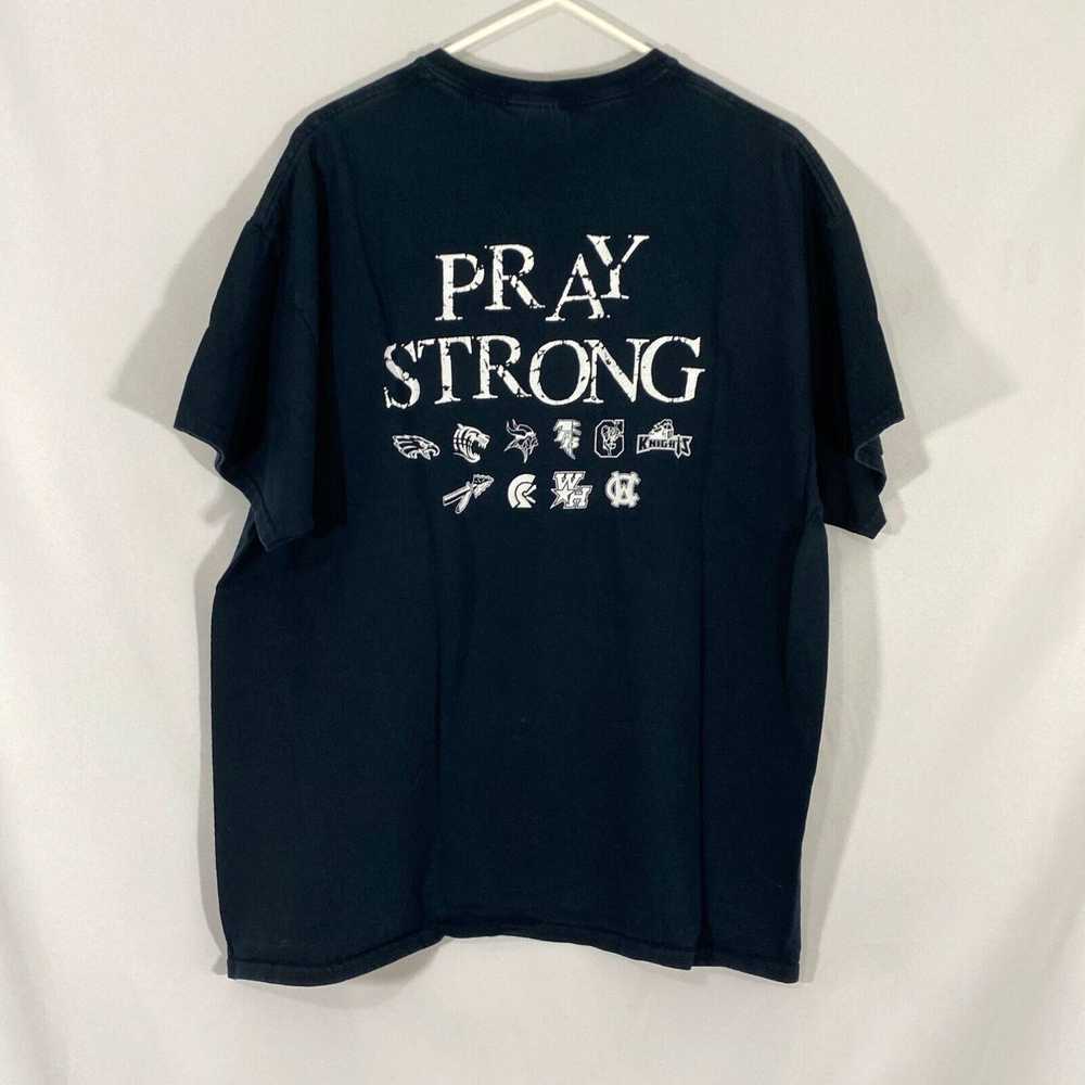 Gildan Pray Strong Gildan Mens Blue Crew Neck Sho… - image 2