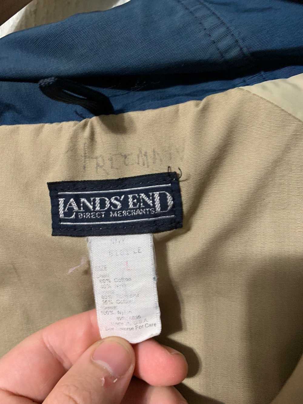 Vintage × Windbreaker Vintage Lands End 4 Pocket … - image 3