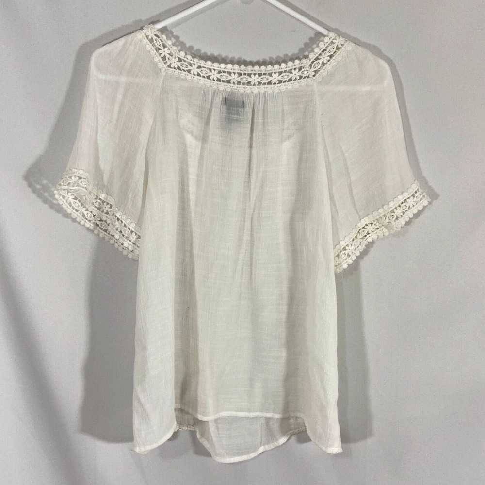 Vintage New Directions Womens White Square Neck S… - image 2