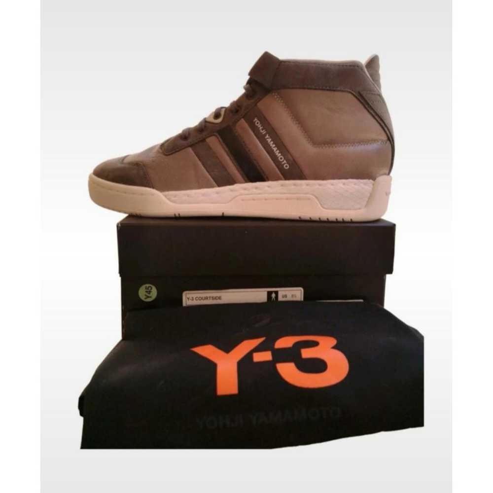 Y-3 by Yohji Yamamoto Leather high trainers - image 2