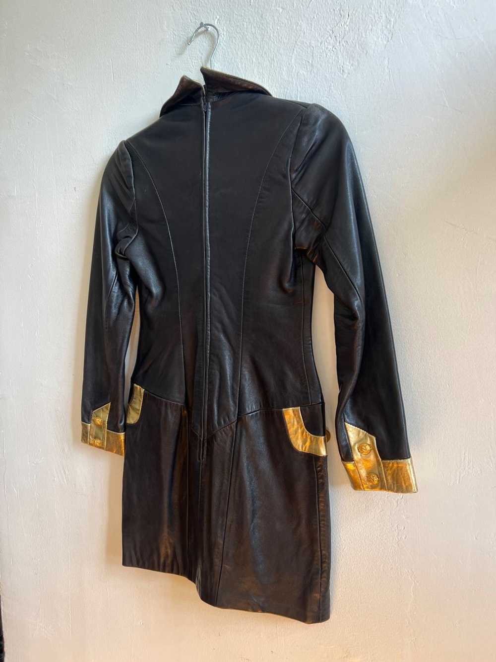 Michael Hoban North Beach Leather Gold and Black… - image 2