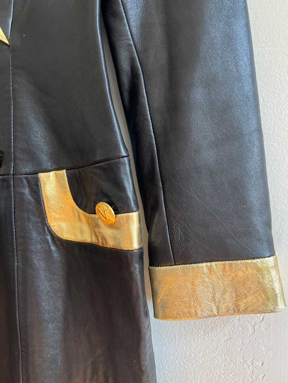 Michael Hoban North Beach Leather Gold and Black… - image 4