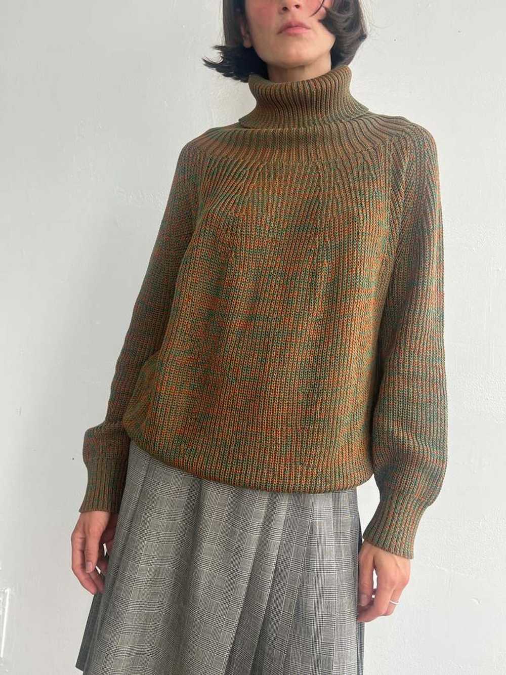 Vintage Rollneck Sweater - Forest Melange - image 2