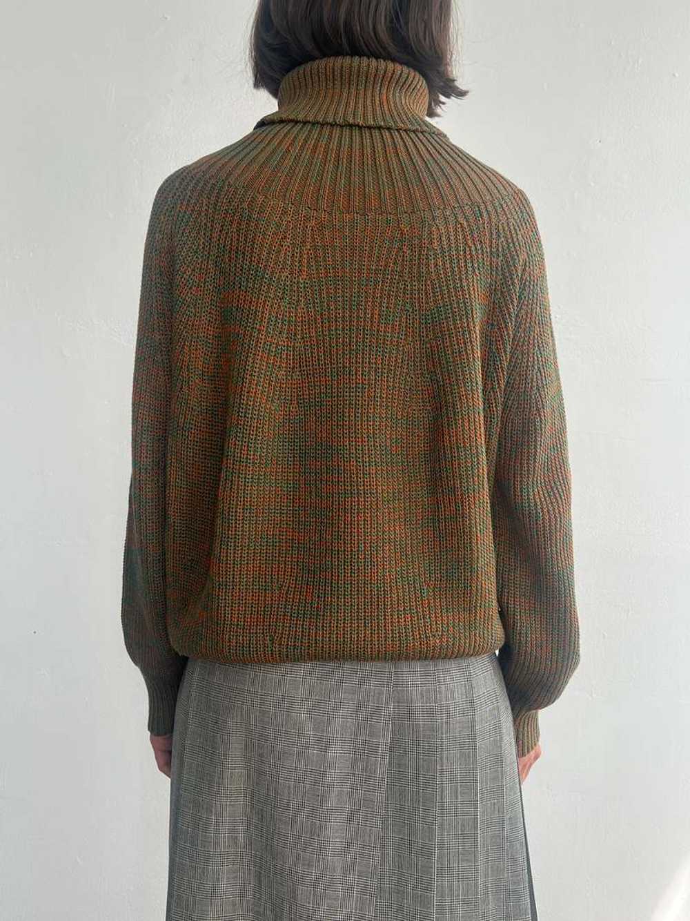 Vintage Rollneck Sweater - Forest Melange - image 4