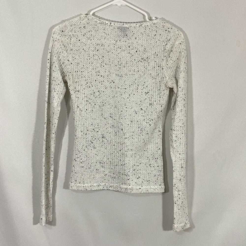 Rue 21 Rue 21 Womens White Spotted Long Sleeves S… - image 2