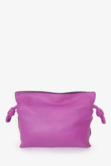 Loewe Pink Leather Mini Flamenco Knot Crossbody - image 1