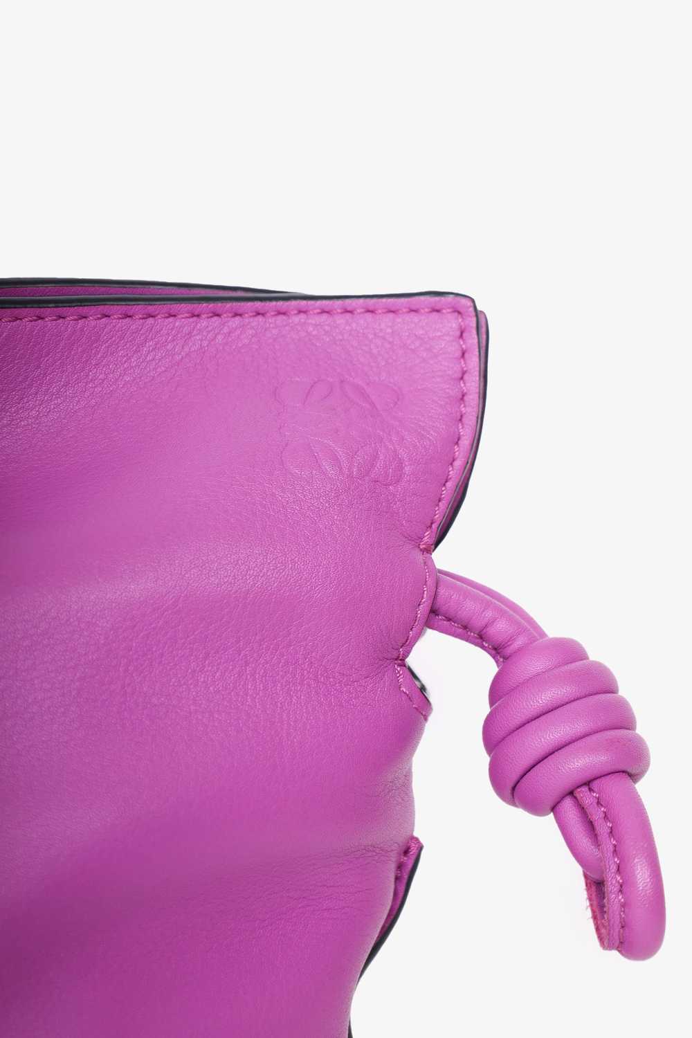 Loewe Pink Leather Mini Flamenco Knot Crossbody - image 2