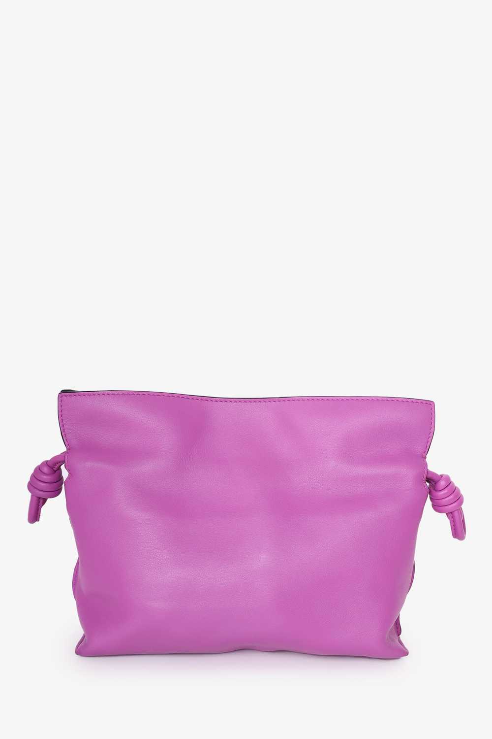 Loewe Pink Leather Mini Flamenco Knot Crossbody - image 3