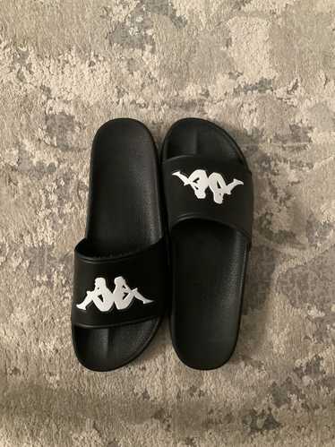 Designer × Kappa × Streetwear Black Kappa slides … - image 1