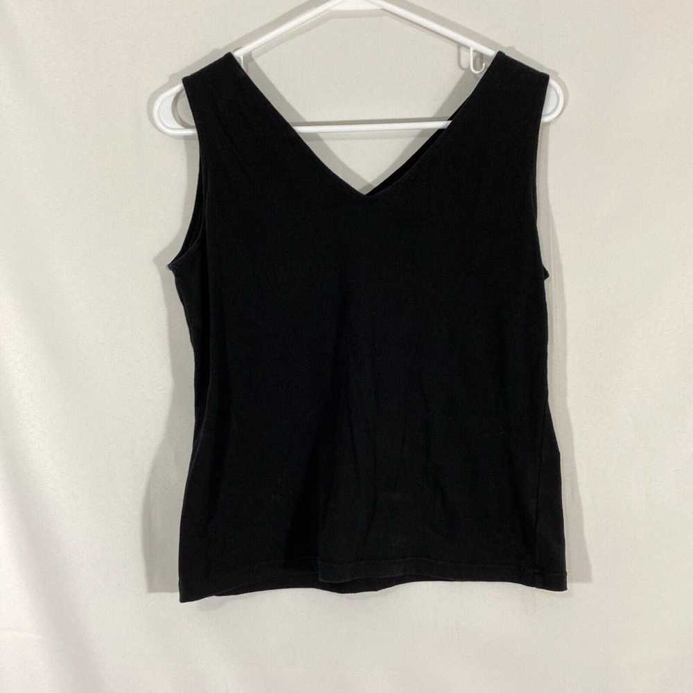 Vintage Carol Rose Womens Black Sleeveless V Neck… - image 2