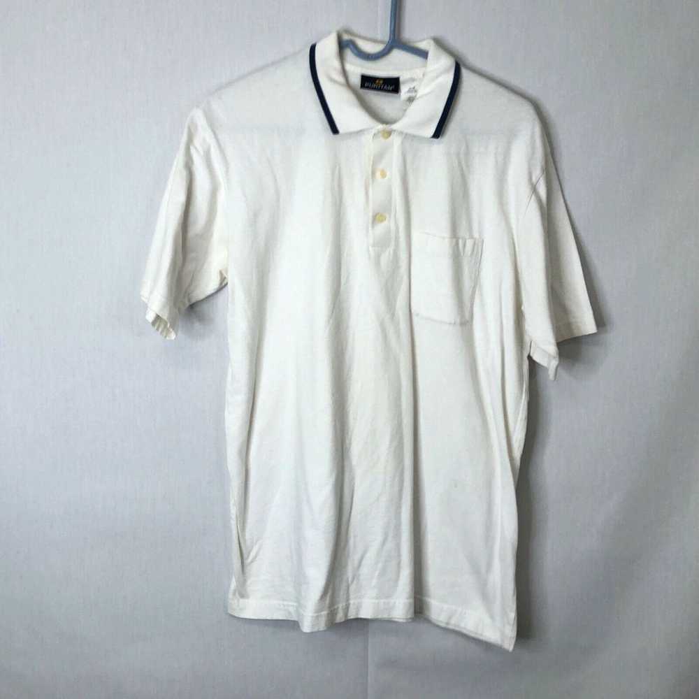 Vintage Puritan Mens White Short Sleeves Front Po… - image 1