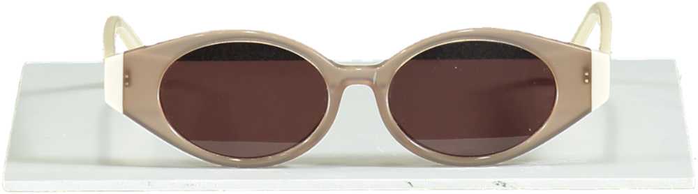 Le Specs Beige Adam Selman x Le Specs Luxe Ovoid … - image 3