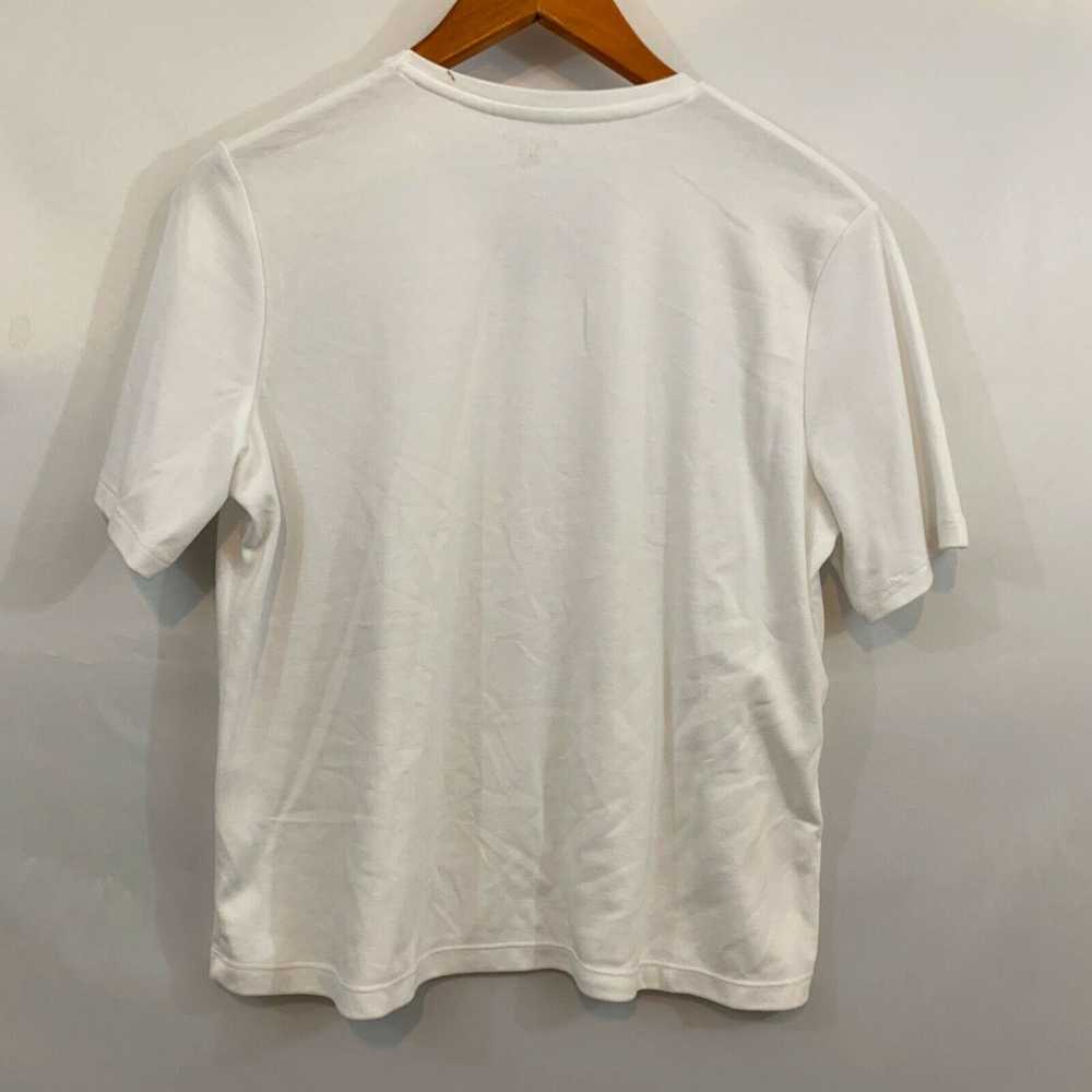 Vintage Allison Daley Womens White Short Sleeve V… - image 2