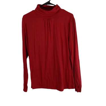 Vintage New Directions Womens Red Turtleneck Long… - image 1