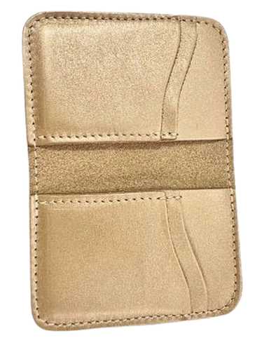 Portland Leather Champagne Vertical Bifold Wallet 