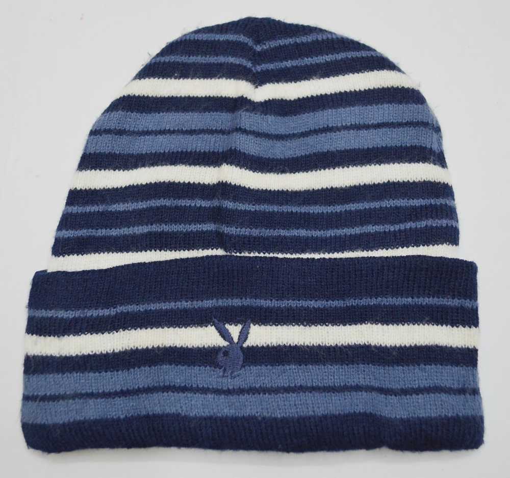 Playboy 90s Playboy Stripe Acrylic Beanie Hats - image 4