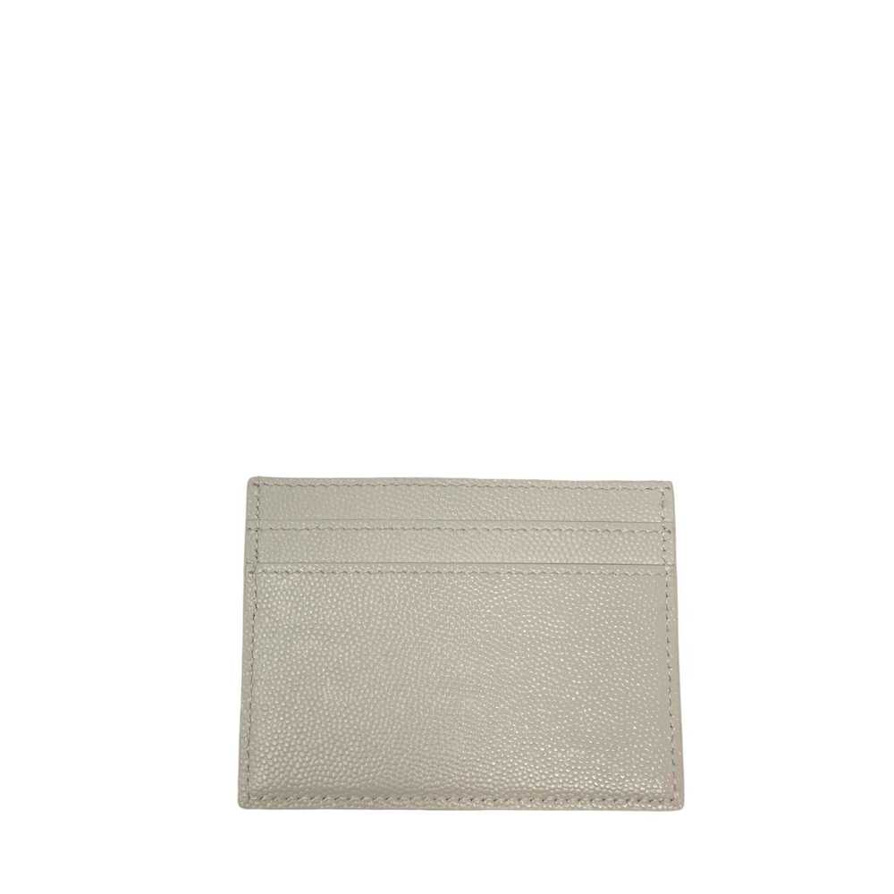 Saint Laurent pre-loved paris card case in Beige - image 2