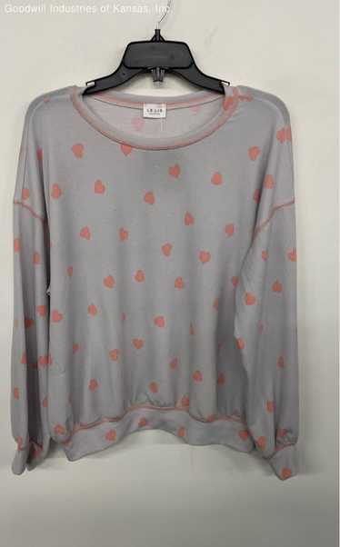 Le Lis Lelis Gray/Heart Long Sleeve - Size M